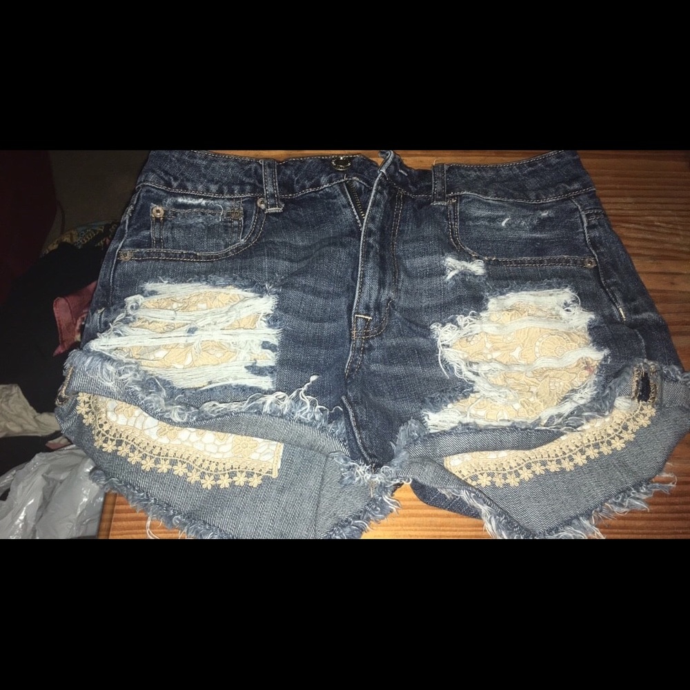 AE ripped shorts